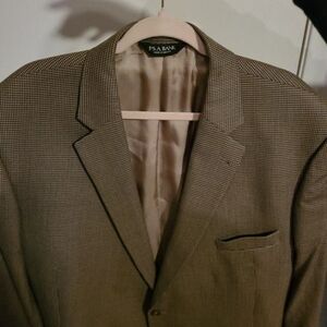 Jos. A. Bank Men's Signature Collection Brown Checkered Blazer